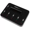 StarTech.com ανεξάρτητος αντιγραφέας και διαγραφέα USB stick 1-σε-5, αντιγραφέας πολλαπλών USB flash drives, αντιγραφή συστήματος και αρχείων καθώς και ολόκληρου δίσκου με 1,5 GB/min, μεμονωμένη διαγραφή και διαγραφή 3 περασμάτων, οθόνη LCD – TAA