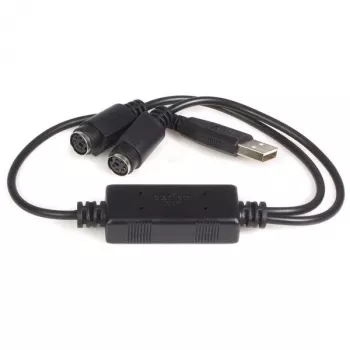 StarTech.com USBPS2PC αντάπτορας USB σε PS/2 για πληκτρολόγιο και ποντίκι, USB σε 2x PS/2