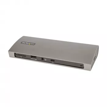 StarTech.com σταθμός Thunderbolt 4, 96W Power Delivery, μονή 8K/διπλή οθόνη 4K 60Hz, 3xTB4/USB4 θύρες, 4xUSB-A, SD, GbE, σταθμός σύνδεσης Thunderbolt 4 για Windows ή TB3 MacBook, καλώδιο 0,8m