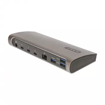 StarTech.com σταθμός Thunderbolt 4, 96W Power Delivery, μονή 8K/διπλή οθόνη 4K 60Hz, 3xTB4/USB4 θύρες, 4xUSB-A, SD, GbE, σταθμός σύνδεσης Thunderbolt 4 για Windows ή TB3 MacBook, καλώδιο 0,8m