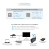 StarTech.com σταθμός Thunderbolt 4, 96W Power Delivery, μονή 8K/διπλή οθόνη 4K 60Hz, 3xTB4/USB4 θύρες, 4xUSB-A, SD, GbE, σταθμός σύνδεσης Thunderbolt 4 για Windows ή TB3 MacBook, καλώδιο 0,8m