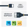 StarTech.com Καλώδιο USB-C σε Micro-B – αρσενικό/αρσενικό – 0,5 m – USB 3.1 (10 Gbit/s)