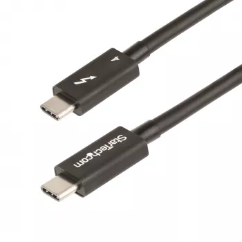 StarTech.com Καλώδιο Thunderbolt 4 0,5 m – 40 Gbit/s – 100W PD – Βίντεο 4K/8K – Πιστοποιημένο από Intel καλώδιο Thunderbolt – συμβατό με USB 4/Thunderbolt 3/USB 3.2/USB Type-C/DisplayPort