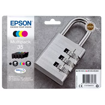 Epson Padlock πολυσυσκευασία 4 χρωμάτων 35 DURABrite Ultra Ink