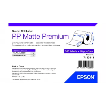 Αυτοκόλλητη ετικέτα εκτυπωτή Epson 7113411 λευκή 10,2x7,6 cm