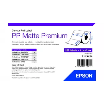 Epson 7113424 ετικέτα εκτυπωτή λευκή αυτοκόλλητη ετικέτα εκτυπωτή