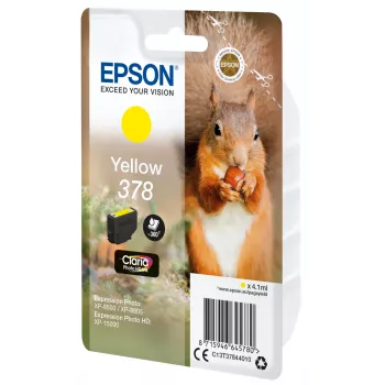 Μελανοδοχείο Epson 378 κίτρινο 360 σελίδες μελάνι C13T37844010