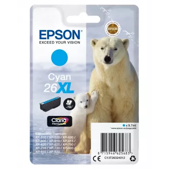 Epson Eisbär ατομική συσκευασία κυανό 26XL Claria Premium Ink