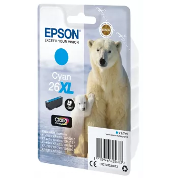 Epson Eisbär ατομική συσκευασία κυανό 26XL Claria Premium Ink