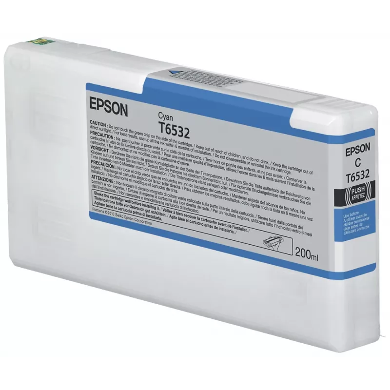Epson T6532 κυανό μελανοδοχείο (200 ml), κυανό, 200 ml, 1 τεμ.