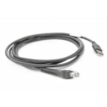Zebra CBA-U21-S07ZBR Σειριακό Καλώδιο Μαύρο 2,1 m USB EAS