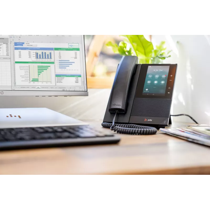 HP Poly CCX 500 επαγγελματικό τηλέφωνο πολυμέσων με Open SIP και δυνατότητα PoE