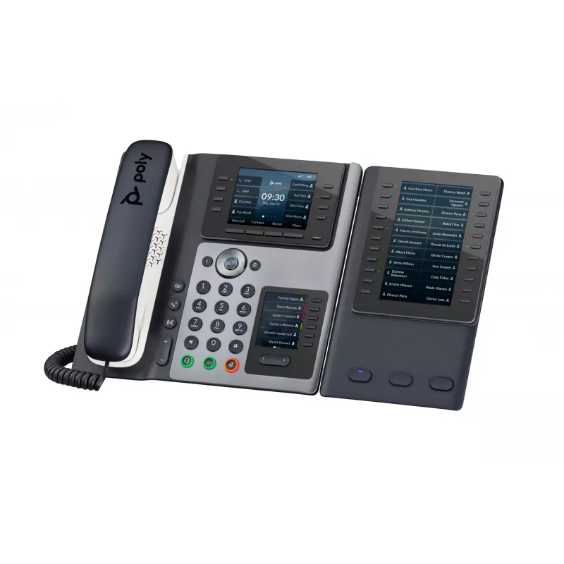 Τηλέφωνο IP POLY Edge E400 8 γραμμών ενσύρματο ακουστικό μαύρο