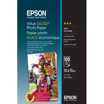 Epson Value Glossy Photo Paper - 10x15cm - 100 φύλλα