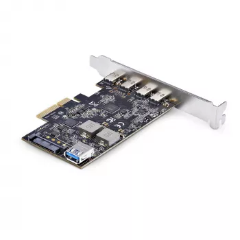 StarTech.com κάρτα USB PCIe 5 θυρών, USB 3.2 10 Gbit/s, κάρτα PCI Express με 4x θύρες USB-C, 1x εσωτερική θύρα USB-A, κάρτα ελεγκτή USB PCIe, Windows/macOS/Linux
