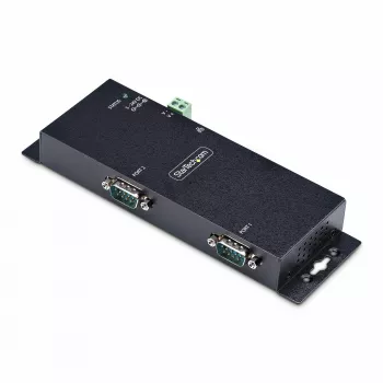StarTech.com αντάπτορας 2 θυρών Serial σε Ethernet, διακομιστής συσκευής IP Serial για απομακρυσμένες συσκευές RS232, τοποθέτηση σε τοίχο/ράγα DIN, μεταλλικό περίβλημα, μετατροπέας RJ45 LAN σε DB9 Serial