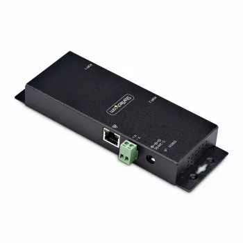 StarTech.com αντάπτορας 2 θυρών Serial σε Ethernet, διακομιστής συσκευής IP Serial για απομακρυσμένες συσκευές RS232, τοποθέτηση σε τοίχο/ράγα DIN, μεταλλικό περίβλημα, μετατροπέας RJ45 LAN σε DB9 Serial