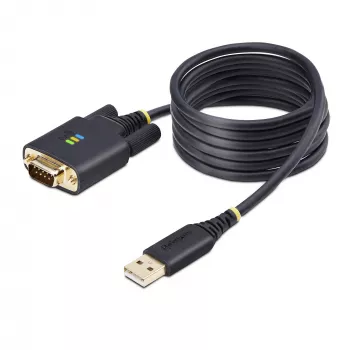 StarTech.com Καλώδιο προσαρμογέα USB σε σειριακή 2m, διατήρηση COM, αντικαταστάσιμες βίδες/παξιμάδια, USB-A σε DB9 RS232, FTDI IC, προστασία ESD, Windows/macOS/Linux