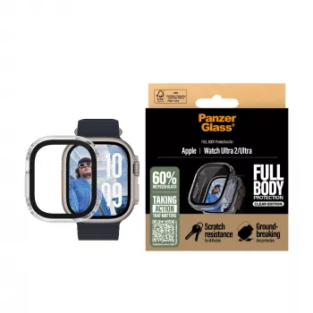 PanzerGlass ® Θήκη Full Body Διάφανη Apple Watch Ultra 3 | Ultra 2 | Ultra | 49mm