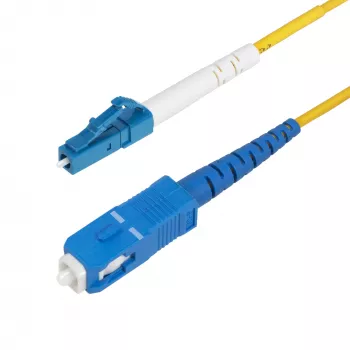 StarTech.com Καλώδιο οπτικής ίνας LC σε SC (UPC) OS2 Single Mode Simplex 5m, 9/125µm, 40G/100G, ανθεκτικό σε κάμψη, χαμηλή εξασθένηση – Καλώδιο patch οπτικής ίνας LSZH