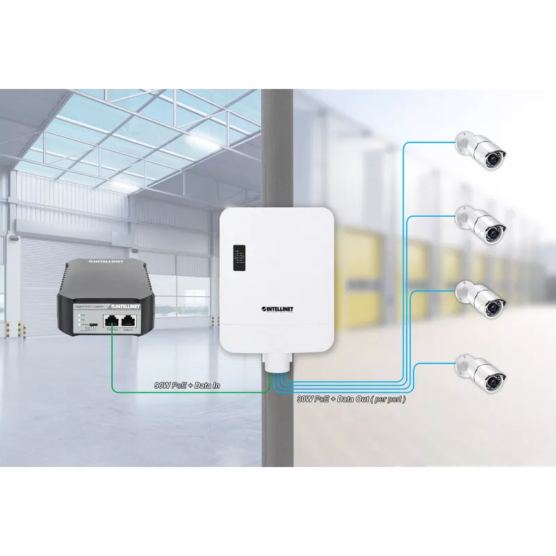 Network Switch Intellinet 509220 Gigabit Ethernet 5 Θύρες PoE