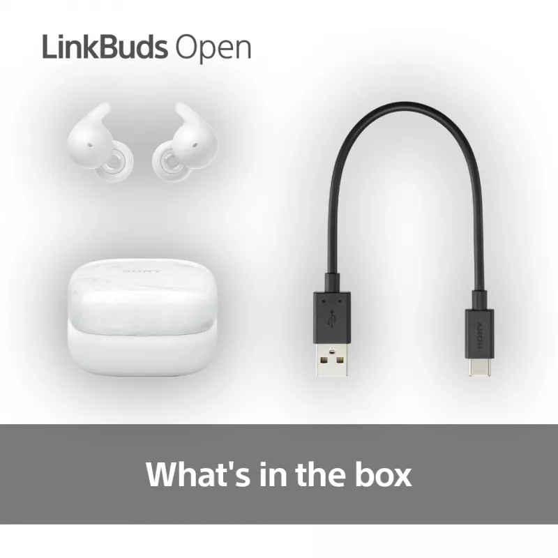 Ασύρματο In-Ear Headset Sony LinkBuds Open WFL910W – Bluetooth, 20–20000 Hz, εμβέλεια 10 m, λευκό