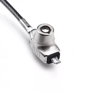 StarTech.com Λεπτή κλειδαριά συμβατή με Noble Wedge® Slot, καλώδιο ασφαλείας 1,5 m, προστασία κλοπής γραφείου για laptop/notebook, καλώδιο χάλυβα ανθεκτικό στην κοπή, κλειδαριά με κλειδί