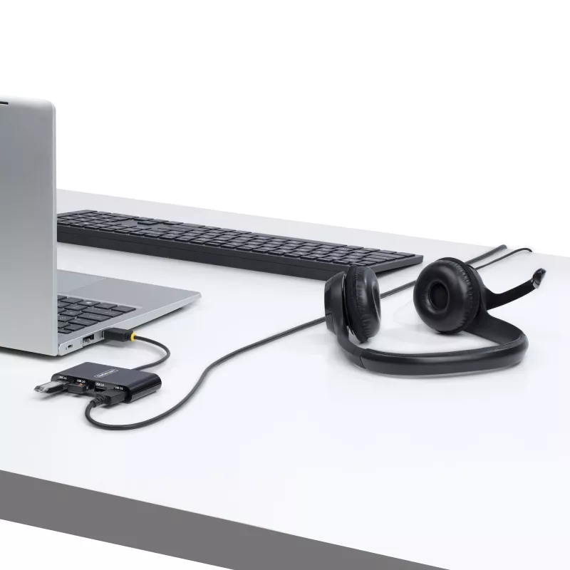 StarTech.com ST4200MINI2-USB-HUB hub διασύνδεσης USB 2.0 480 Mbit/s μαύρο