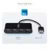 StarTech.com ST4200MINI2-USB-HUB hub διασύνδεσης USB 2.0 480 Mbit/s μαύρο