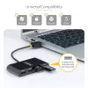 StarTech.com ST4200MINI2-USB-HUB hub διασύνδεσης USB 2.0 480 Mbit/s μαύρο