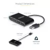 StarTech.com ST4200MINI2-USB-HUB hub διασύνδεσης USB 2.0 480 Mbit/s μαύρο