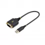 StarTech.com 1ft (30cm) καλώδιο προσαρμογέα USB σε σειριακό, COM-Retention, αντικαθιστώμενα παξιμάδια/βίδες, USB-A σε DB9 RS232, FTDI IC, προστασία ESD, Windows/macOS/Linux