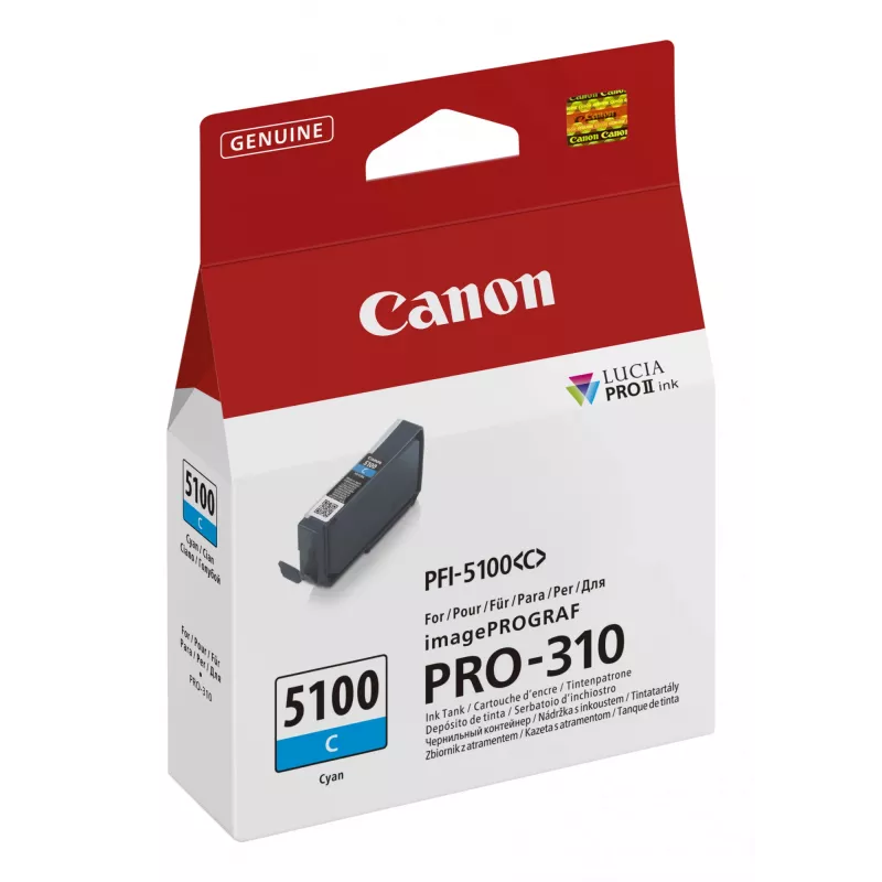 Μελανοδοχείο Canon PFI-5100 C 1 τεμ. Γνήσιο Cyan