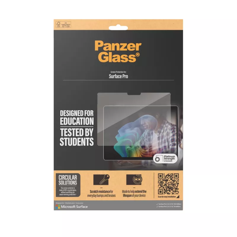 PanzerGlass® Προστασία οθόνης Microsoft Surface Pro X | Pro 8 | Pro 9 | Pro 10 | Pro 11 | Ultra-Wide Fit
