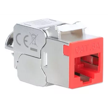 Καλώδιο δικτύου Intellinet 791311 Keystone-Modul επίπεδο κόκκινο RJ-45