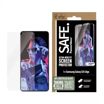 Προστασία οθόνης PanzerGlass SAFE. by ® Samsung S25 Edge Ultra-Wide Fit ανθεκτική σε γρατσουνιές ανθεκτική σε κραδασμούς
