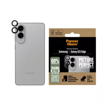 Προστασία φακού κάμερας PanzerGlass Samsung Galaxy S25 Edge Ανθεκτική σε γρατσουνιές Ανθεκτική σε κραδασμούς