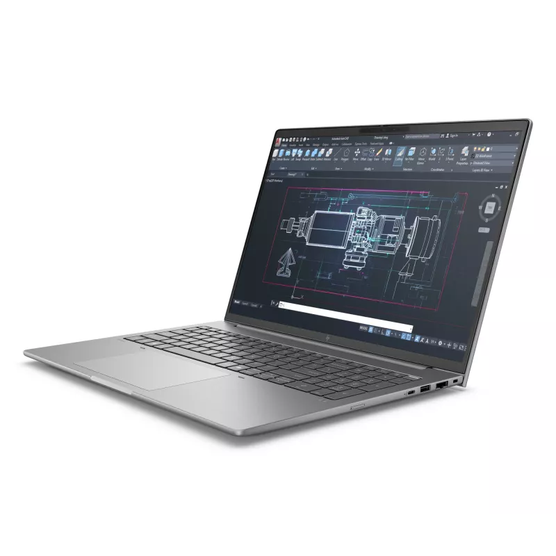 Φορητός σταθμός εργασίας HP ZBook 8 G1i, 16" WUXGA οθόνη αφής, Intel Core Ultra 7 255H, 32 GB RAM, 1 TB SSD, NVIDIA RTX 500 Ada, Windows 11 Pro, ασημί