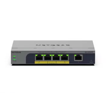 NETGEAR GS105EPP Unmanaged Gigabit Ethernet (10/100/1000) Power over Ethernet (PoE) επιτραπέζια/επίτοιχη τοποθέτηση γκρι