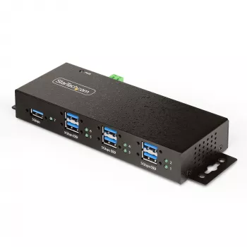 StarTech.com 5G7AINDRM-USB-A-HUB Hub διασύνδεσης USB 3.2 Gen 1 (3.1 Gen 1) Type-B 5000 Mbit/s Μαύρο
