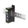 StarTech.com 5G4AINDRM-USB-A-HUB Hub διασύνδεσης USB 3.2 Gen 1 (3.1 Gen 1) Type-B 5000 Mbit/s Μαύρο