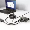 StarTech.com 5G4AINDRM-USB-A-HUB Hub διασύνδεσης USB 3.2 Gen 1 (3.1 Gen 1) Type-B 5000 Mbit/s Μαύρο