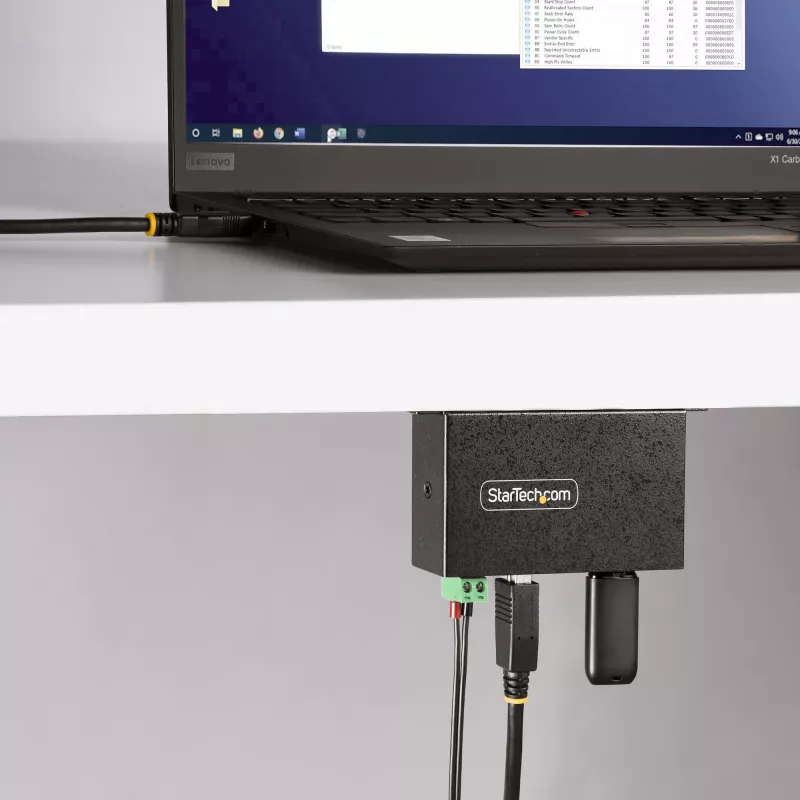 StarTech.com 5G4AINDRM-USB-A-HUB Hub διασύνδεσης USB 3.2 Gen 1 (3.1 Gen 1) Type-B 5000 Mbit/s Μαύρο