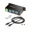 StarTech.com 5G4AINDRM-USB-A-HUB Hub διασύνδεσης USB 3.2 Gen 1 (3.1 Gen 1) Type-B 5000 Mbit/s Μαύρο