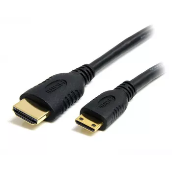StarTech.com καλώδιο Mini HDMI σε HDMI 2m με Ethernet – καλώδιο προσαρμογέα Mini HDMI σε HDMI 4K 30Hz High Speed – συσκευή Mini HDMI Type-C σε οθόνη/display HDMI – ανθεκτικό καλώδιο μετατροπέα βίντεο