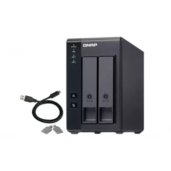 QNAP 2 Bay USB Type-C Direct Attached Storage με Hardware RAID | TR-002 | Micro | 6 GB | μαύρο