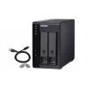 QNAP 2 Bay USB Type-C Direct Attached Storage με Hardware RAID | TR-002 | Micro | 6 GB | μαύρο