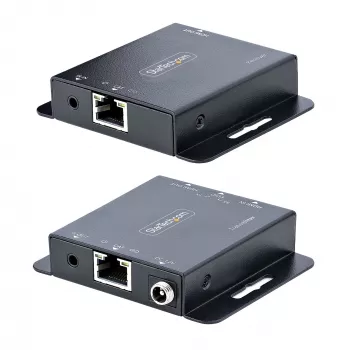 StarTech.com Επέκταση HDMI 4K μέσω καλωδίου Ethernet CAT6/CAT5, Επέκταση βίντεο 4K 30Hz ή 1080p 60Hz, HDMI μέσω καλωδίου Ethernet, Κιτ πομπού και δέκτη HDMI, Τηλεχειριστήριο IR