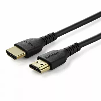 StarTech.com Λεπτό καλώδιο HDMI 2.0 1,5m, εύκαμπτο Premium πιστοποιημένο καλώδιο HDMI με Ethernet, UHD 4K 60Hz HDR10, ανθεκτικός σχεδιασμός με ίνες Aramid και περίβλημα TPE