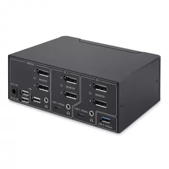 StarTech.com P2CDD143-KVM-SWITCH Διακόπτης KVM Μαύρο